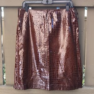 NEW,  VINTAGE Genuine leather skirt